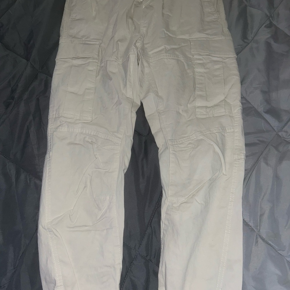Men's Cream Cargo Pants